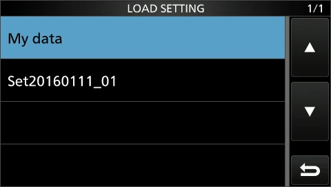 图 8-3 LOAD FILE 屏幕：选择「ALL」或「Select」