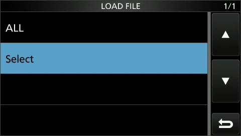 图 8-4 LOAD OPTION 屏幕与「Load file?」确认窗口